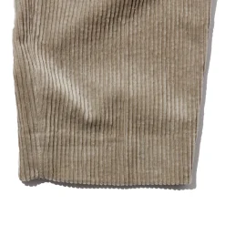 Kuon Fanage Corduroy Belted Trousers Beige