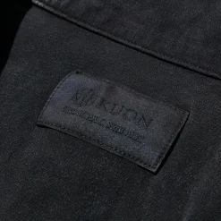 Kuon S/S Open Collar Shirt Sumizome