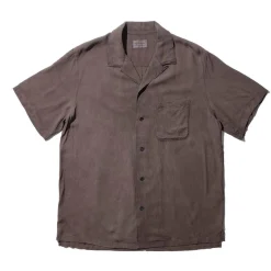 Kuon S/S Open Collar Shirt Dorozome