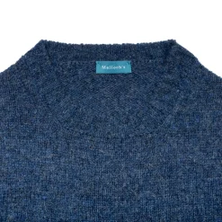 Malloch's Wreay Shetland Crew Neck Denim