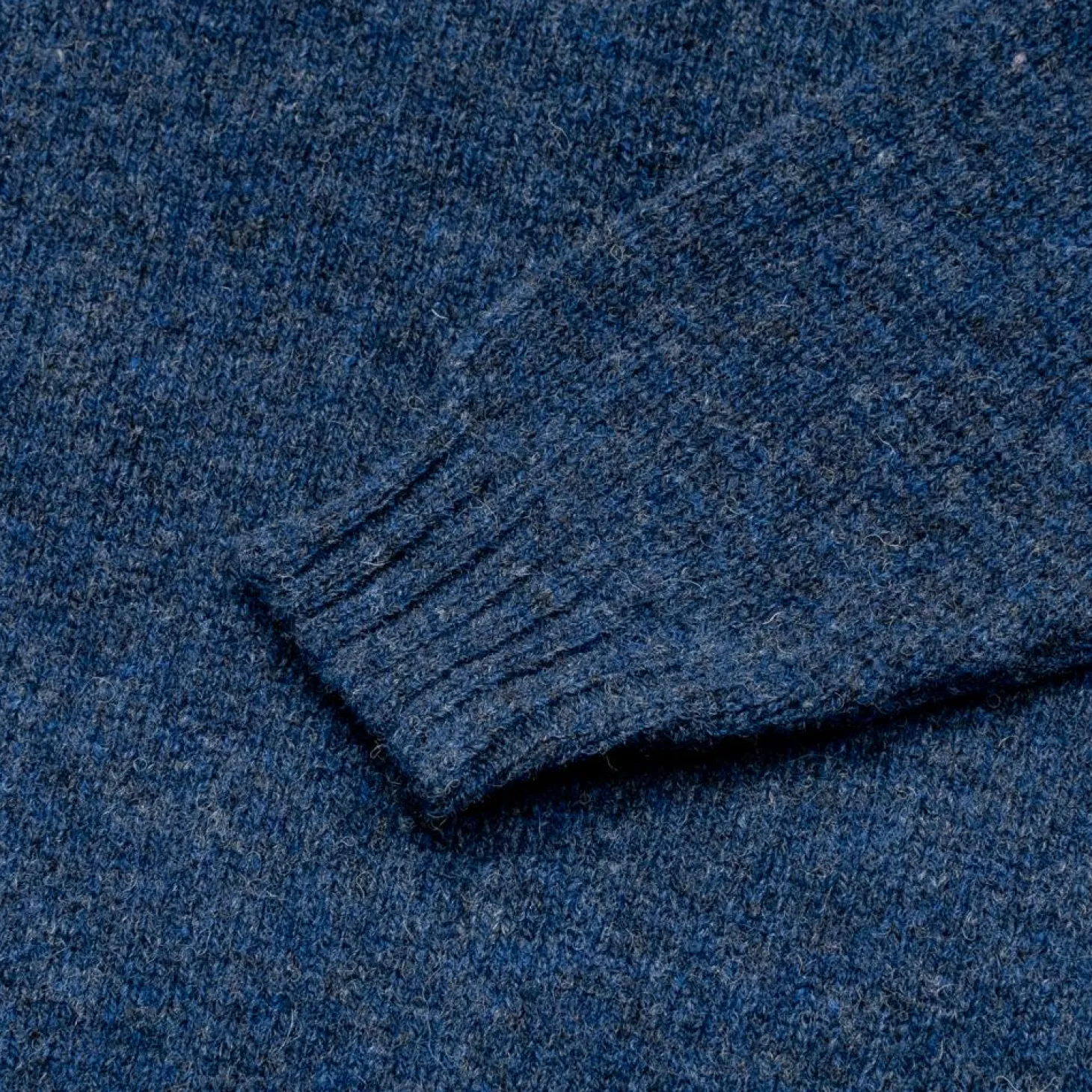 Malloch's Wreay Shetland Crew Neck Denim