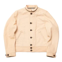 Mister Freedom Campus Leather Jacket Natural