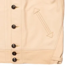 Mister Freedom Campus Leather Jacket Natural