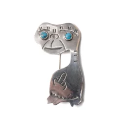 Munqa Alien Turquoise Broach