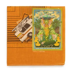 One Ear Brand Home I'll Never Be Cheddar Orange Bandana