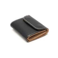 Opus Japan Mini Tri-Fold Wallet Black
