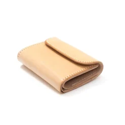 Opus Japan Mini Tri-Fold Wallet Natural