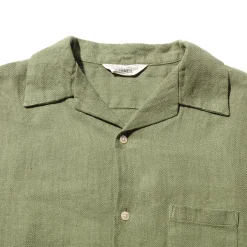 Orgueil Open Collar Shirt Olive Drab