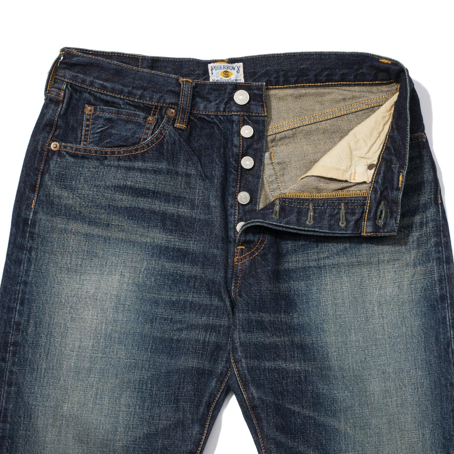 Pherrow's 466 Vintage Wash 13.5oz Jean
