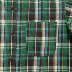 Pherrow's Cotton Flannel Shirt Green