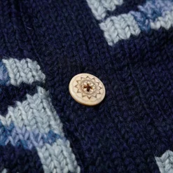 Pherrow's Hand Knitted Cardigan Indigo