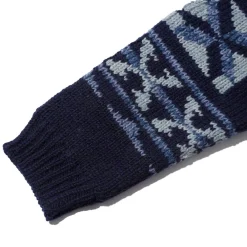 Pherrow's Hand Knitted Cardigan Indigo