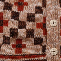 Pherrow's Hand Knitted Cardigan Beige