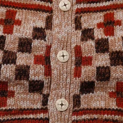 Pherrow's Hand Knitted Cardigan Beige