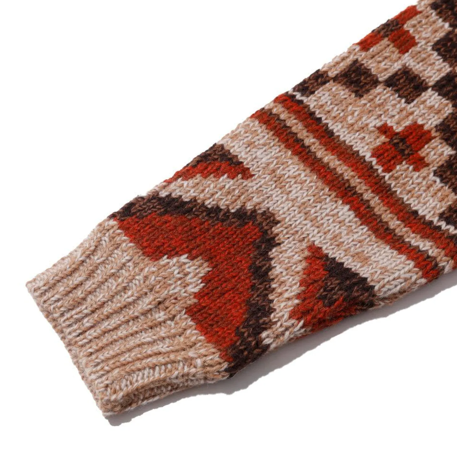 Pherrow's Hand Knitted Cardigan Beige