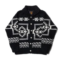 Pherrow's Hand Knitted Cardigan Black