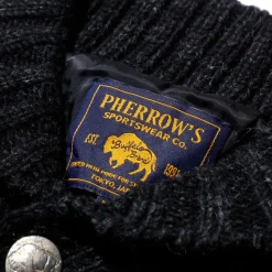 Pherrow's Hand Knitted Cardigan Black
