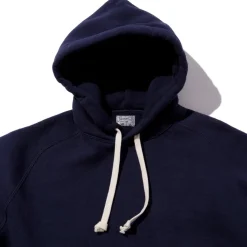 Pherrow's Loopwheel Hooded Sweatshirt Navy