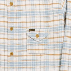 Pherrow's 24W-750 Check Work Shirt Beige