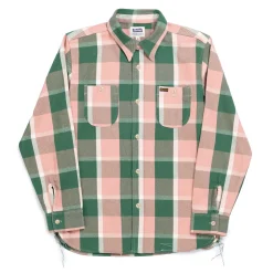 Pherrow's 24W-720 Flannel Work Shirt Pink/Green