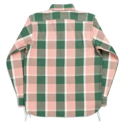 Pherrow's 24W-720 Flannel Work Shirt Pink/Green