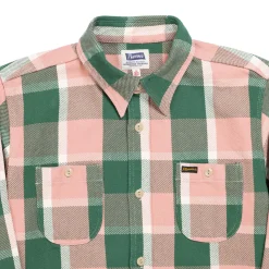 Pherrow's 24W-720 Flannel Work Shirt Pink/Green
