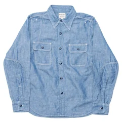 Pherrow's 770WS Chambray Shirt Blue