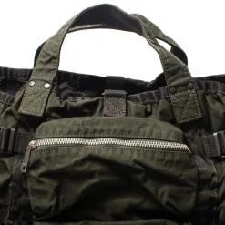 Porter Yoshida & Co Crag 2Way Rucksack Khaki