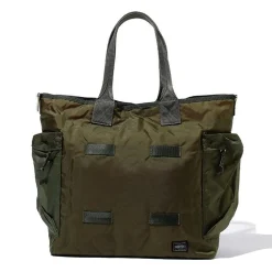 Porter Yoshida & Co Force 2Way Tote Bag Olive Drab