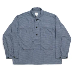 Post Overalls Army Shirt Indigo Check