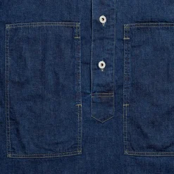 Post Overalls Army Shirt Blue Denim