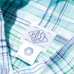 Post Overalls BD2 IKAT Madras Shirt Peppermint