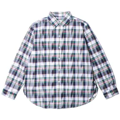 Post Overalls BD2 IKAT Madras Shirt Navy