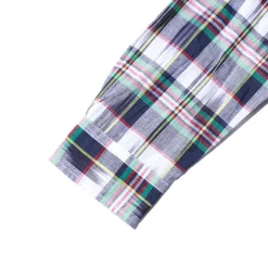 Post Overalls BD2 IKAT Madras Shirt Navy