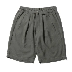Post Overalls E-Z Lax 4 Shorts Seersucker Olive