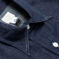 Post Overalls No.2 Shirt Light Denim Indigo