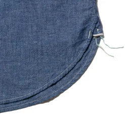 Post Overalls S/S Pullover Shirt Chambray Indigo