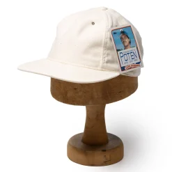 Poten Baseball Cap Poten Back Satin Baseball Cap White