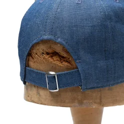 Poten Baseball Cap Poten Cotton/Linen Chambray Baseball Cap Navy