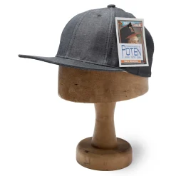 Poten Baseball Cap Poten Cotton/Linen Chambray Baseball Cap Black