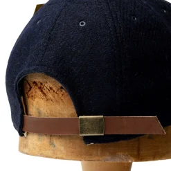 Poten Baseball Cap Poten Harris Tweed Baseball Hat Navy