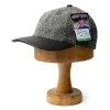 Poten Baseball Cap Poten Harris Tweed Baseball Hat Grey
