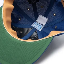 Poten Baseball Cap Poten Vintage Hopsack Baseball Cap Blue