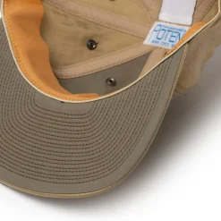 Poten Baseball Cap Poten Vintage Nylon Baseball Cap Beige