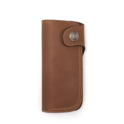 Clutch Cafe Red Moon Long Wallet Dark Tan