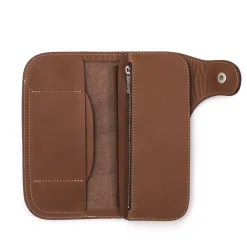 Clutch Cafe Red Moon Long Wallet Dark Tan