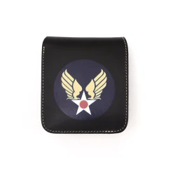 Clutch Cafe Red Moon Short Wallet U.S. Air Force Black