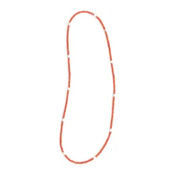 Red Rabbit Trading Co African Trade Bead Necklace Red