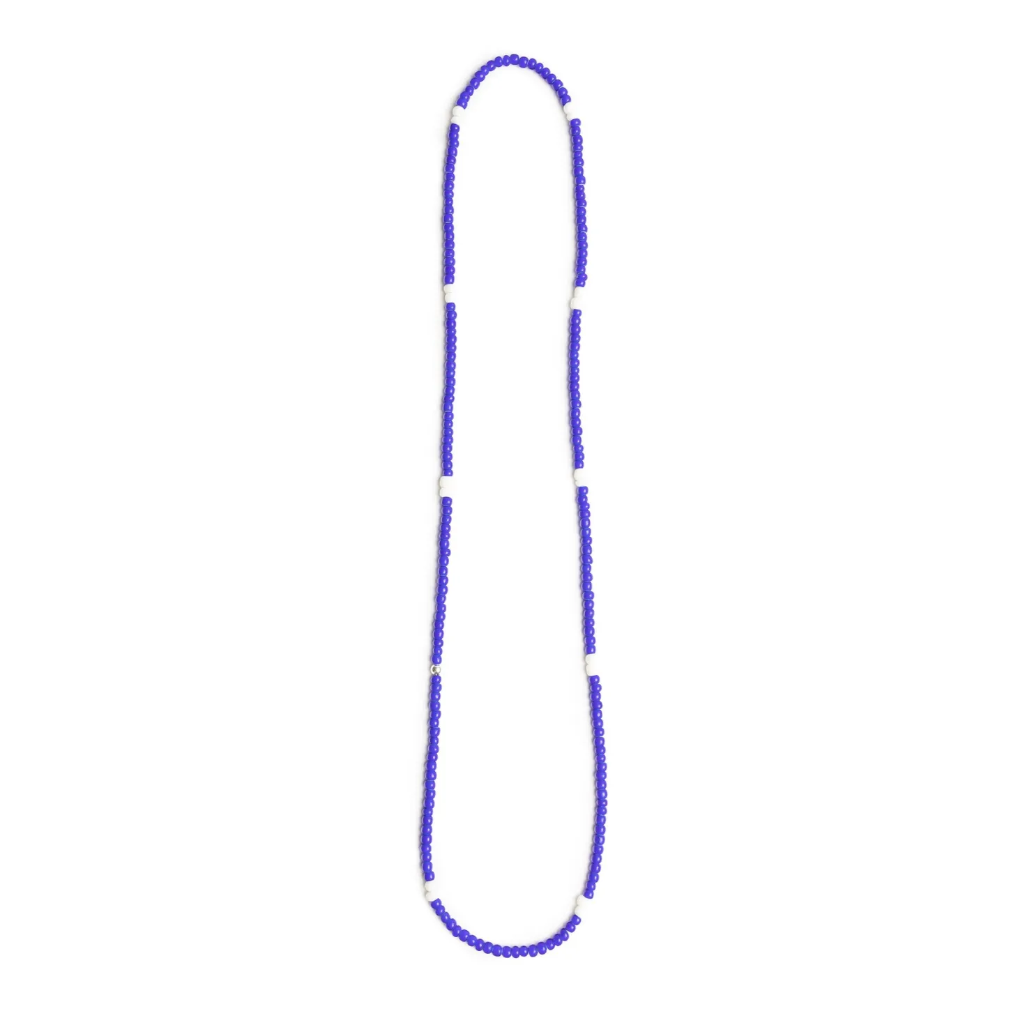 Red Rabbit Trading Co African Trade Bead Necklace Blue