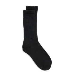 Rototo Loose Pile Crew Socks Black